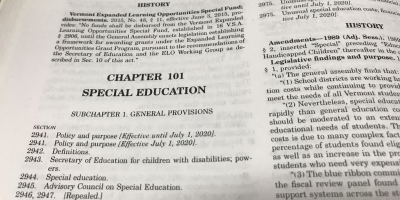 vermont law book special education section